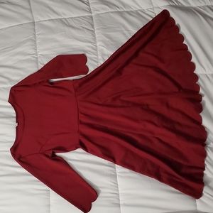 Pink Blush Burgandy maternity dress size small